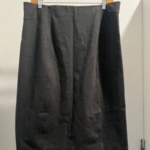 Gray Pencil Skirt
